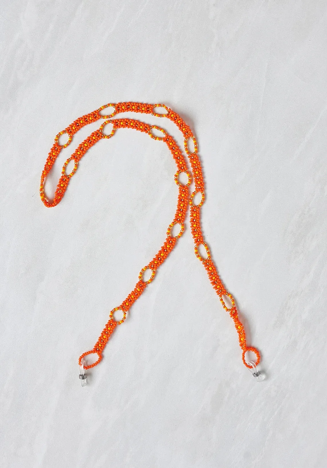 Beaded Sunglass Strap Zulu Orange