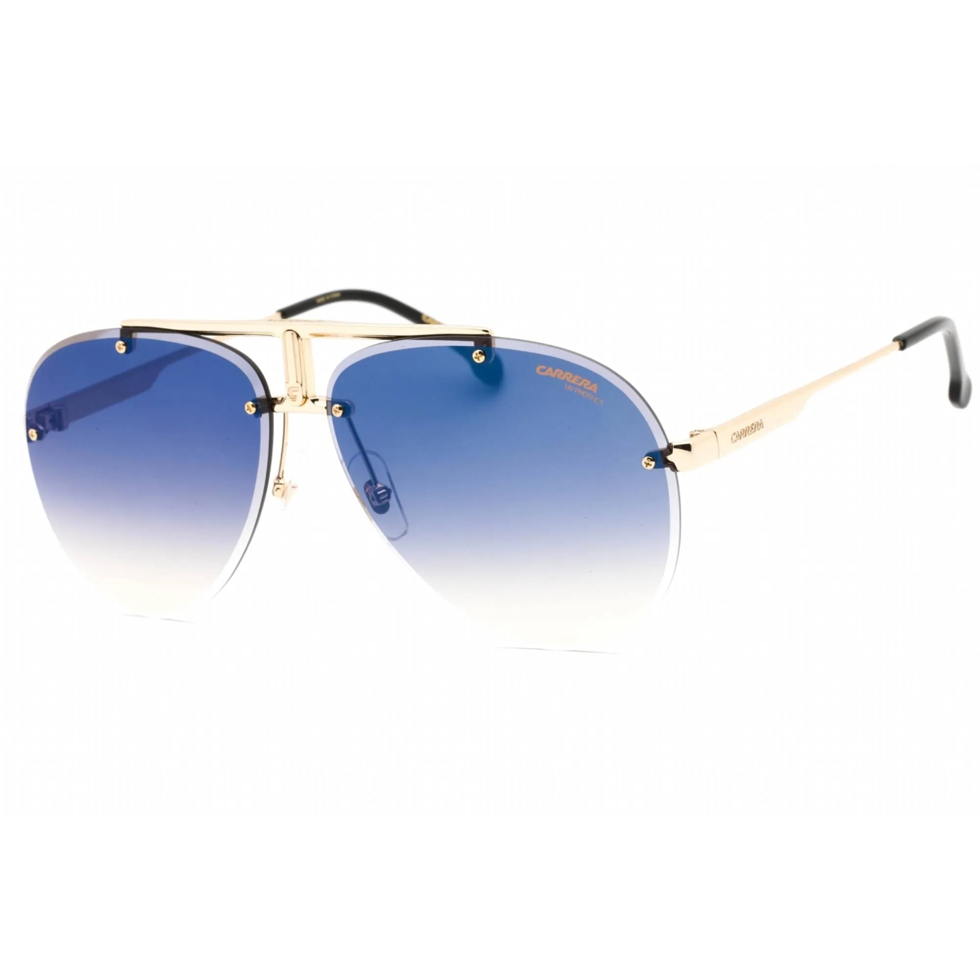 Carrera Unisex Sunglasses - Black Gold Metal Full Rim Frame | CARRERA 1032/S 02M2 KM