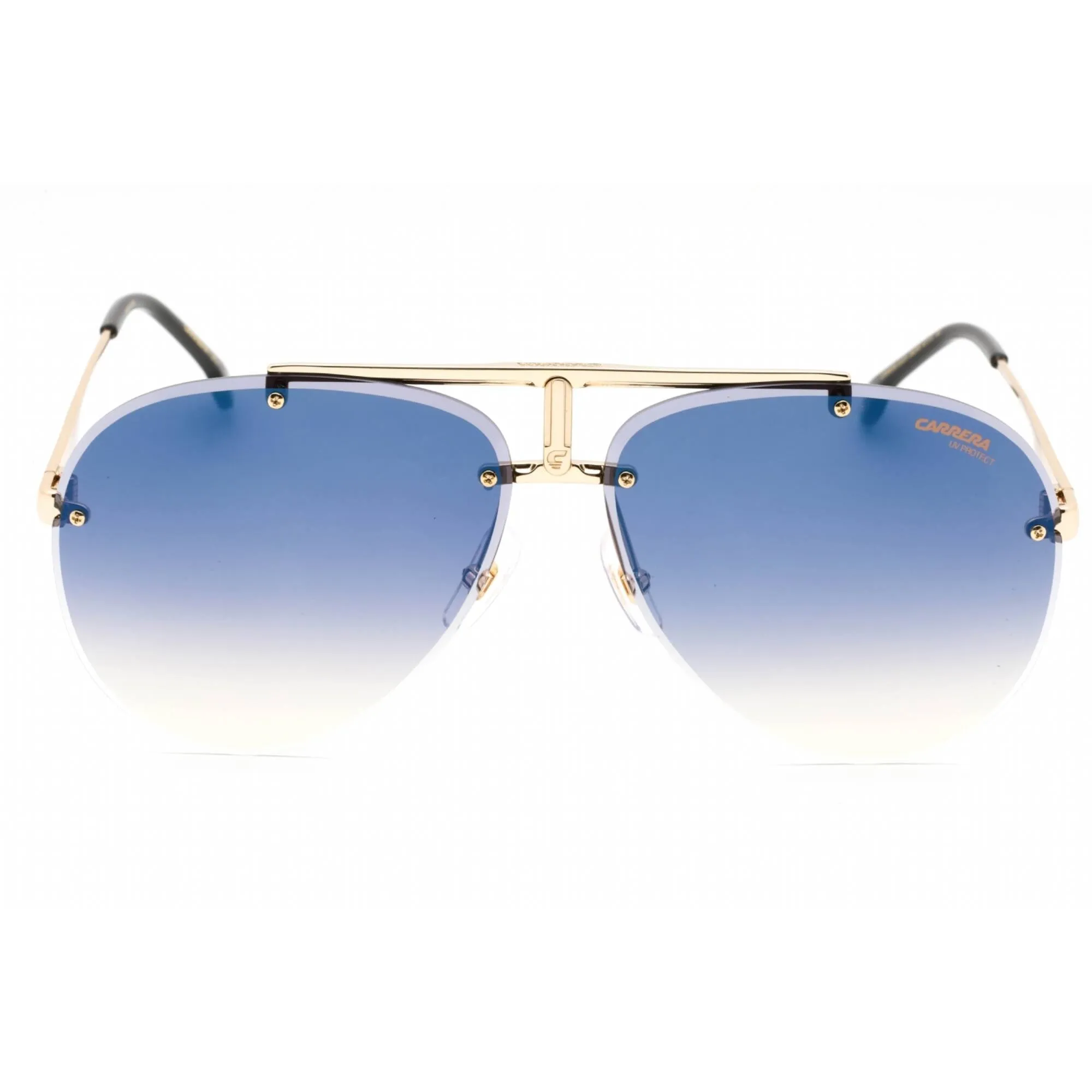 Carrera Unisex Sunglasses - Black Gold Metal Full Rim Frame | CARRERA 1032/S 02M2 KM