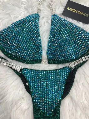 Custom Competition Bikinis Green