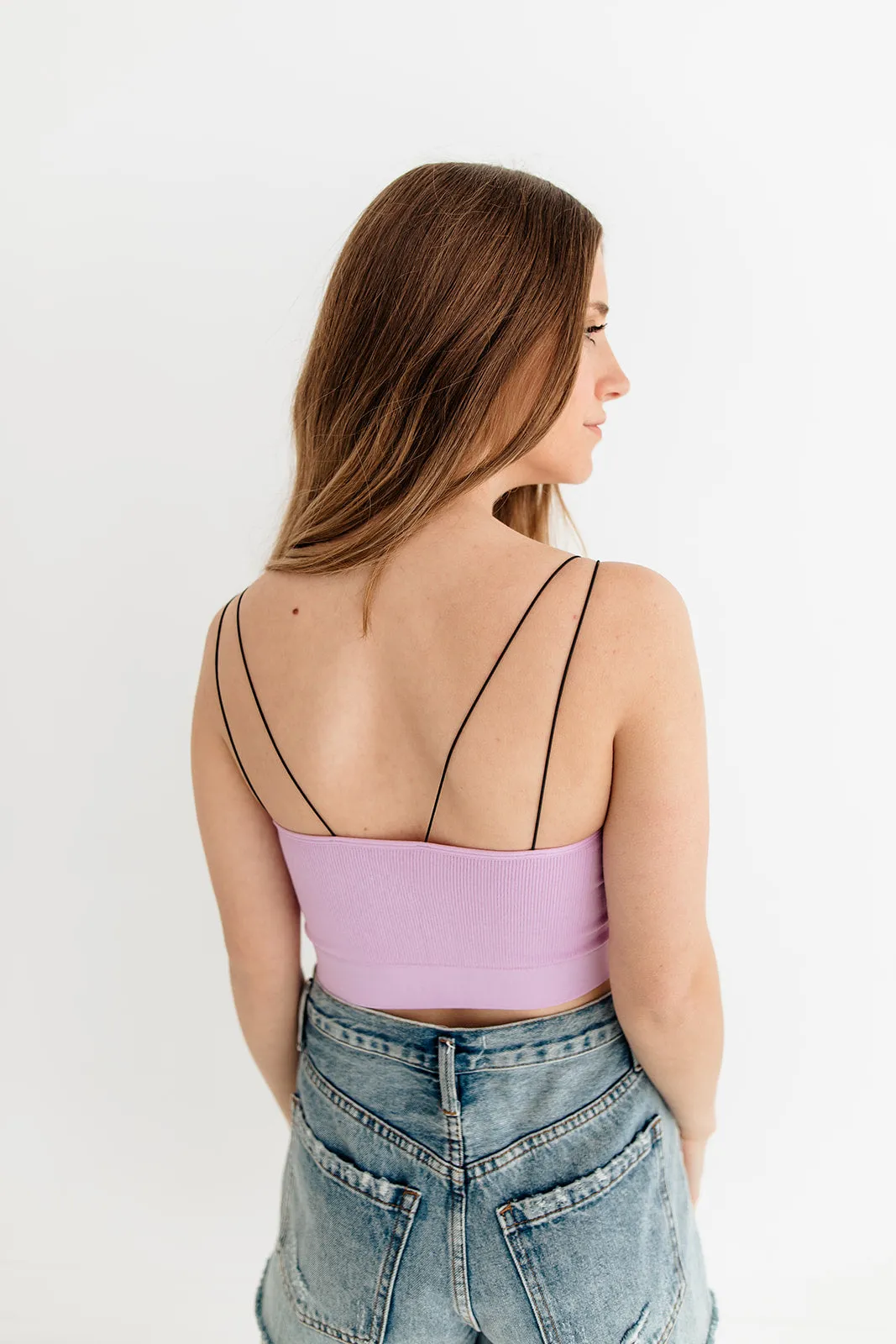 Double Strap Seamless Brami - Lilac