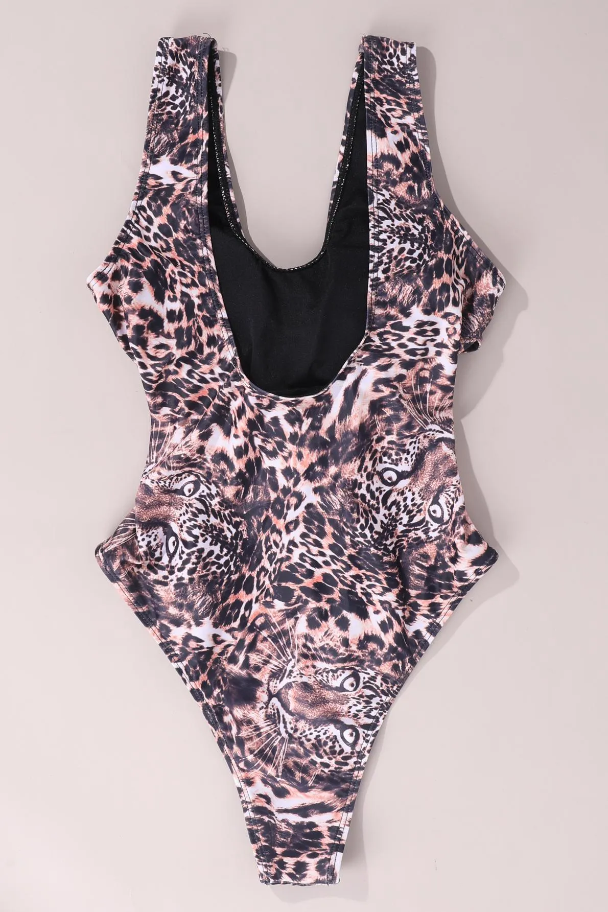 Elisa Wild Leopard One Piece with Animal Pattern One Piece