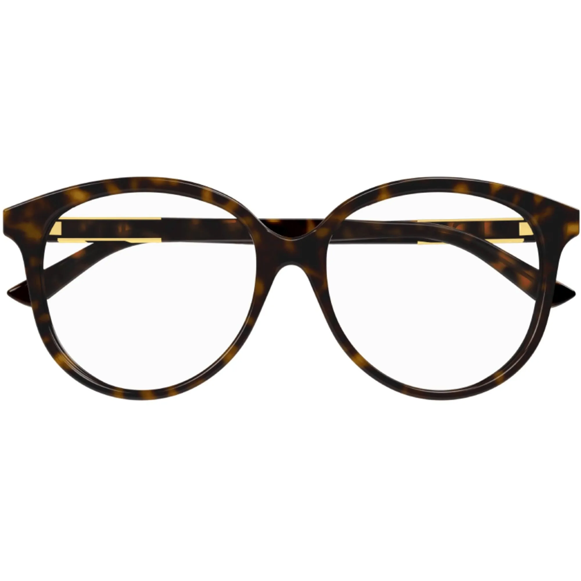 Gucci Women's Eyeglasses - Havana Acetate Round Shape Frame Demo Lens | GG1194OA 002