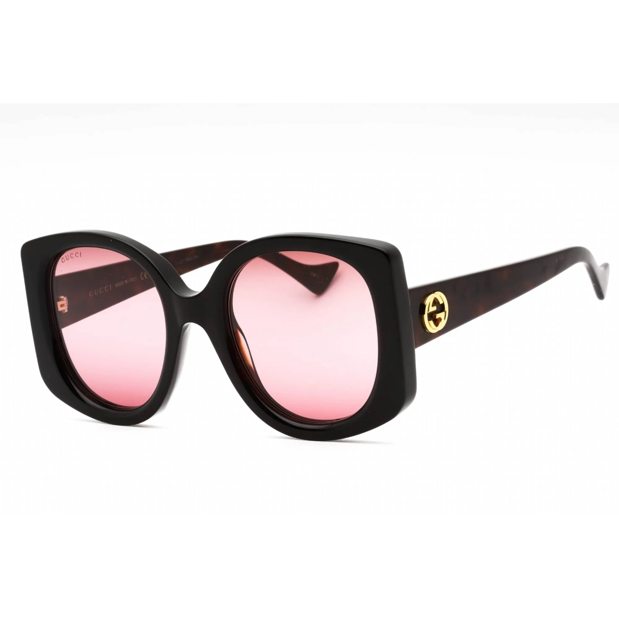 Gucci Women's Sunglasses - Havana Acetate Full Rim Oversized Shape Frame | GG1257S 003
