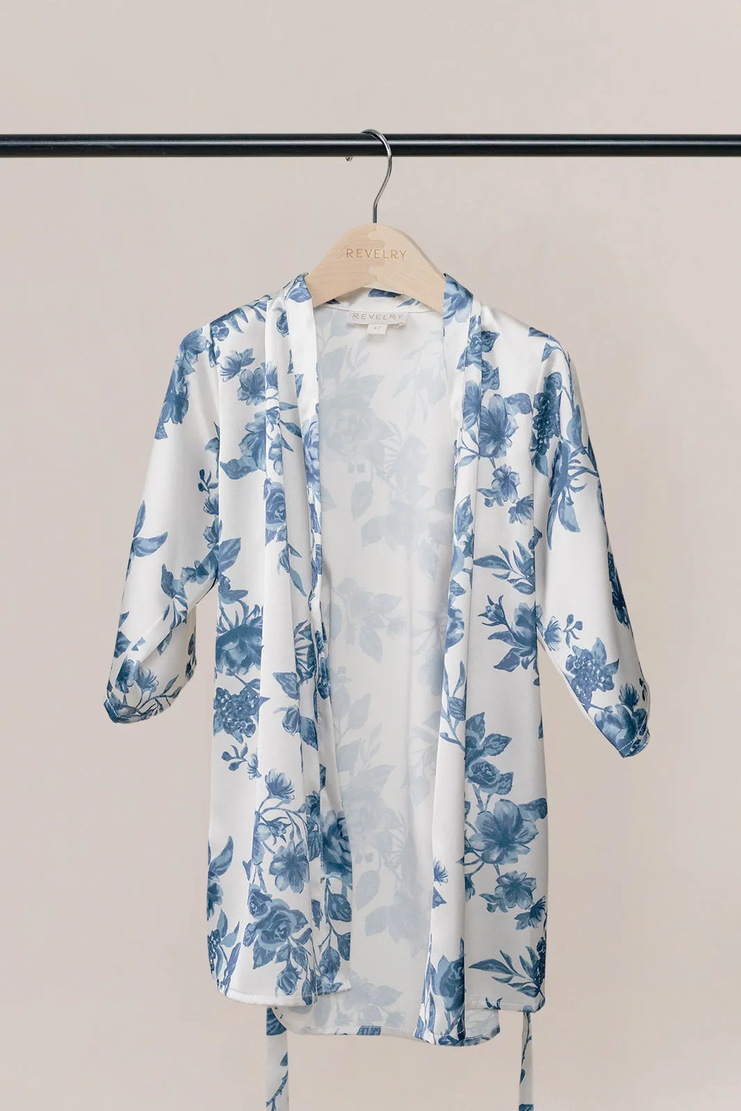 Kids Getting Ready Satin Floral Print Robe | Made To Order