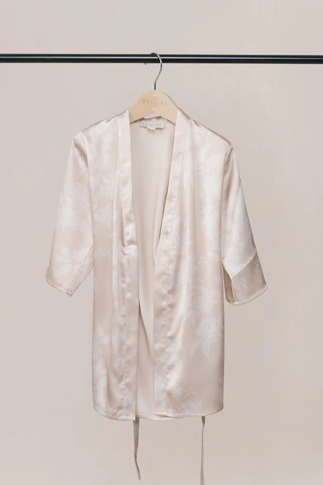 Kids Getting Ready Satin Floral Print Robe | Made To Order