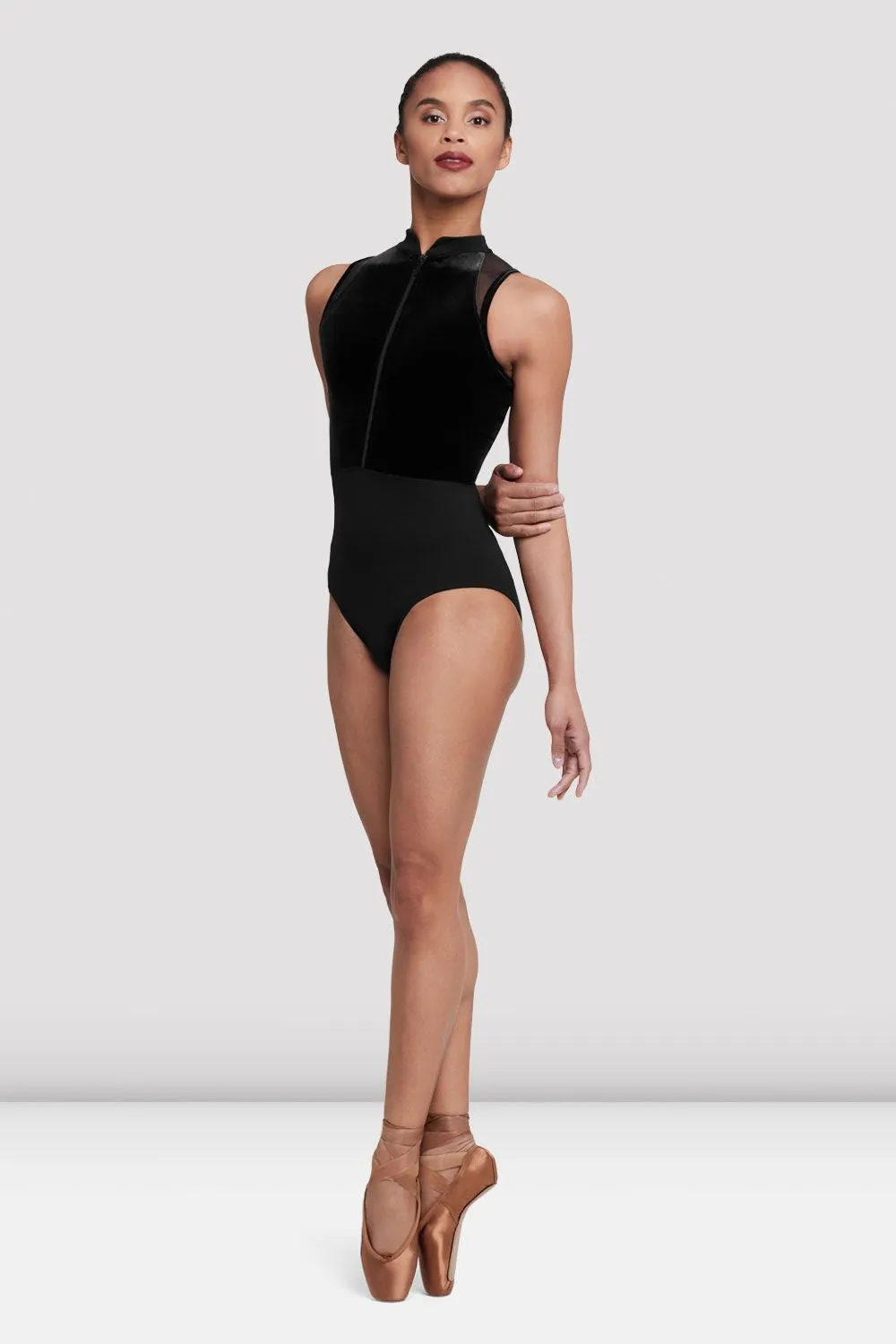Ladies Elosie Zip Front Leotard