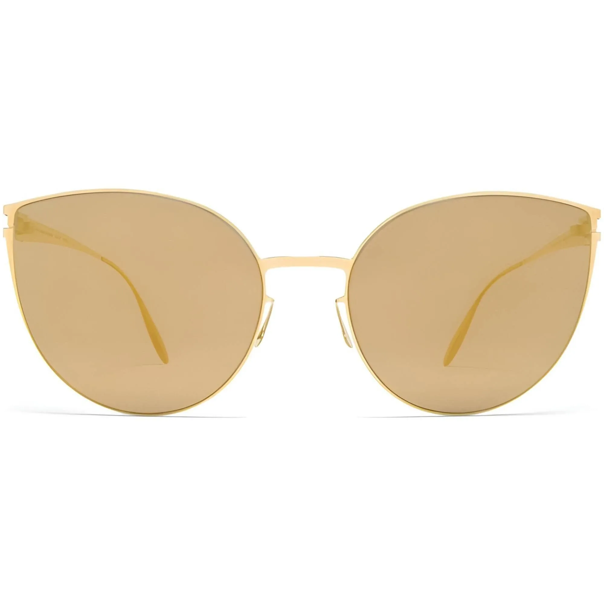 Mykita Women's Sunglasses - Butterfly Frame Gold Flash Lens | BEVERLY F9 F9_MMM_GD/F
