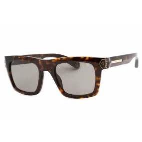 Philipp Plein Men's Sunglasses - Shiny Havana Plastic Frame Brown Lens | SPP043M 0722
