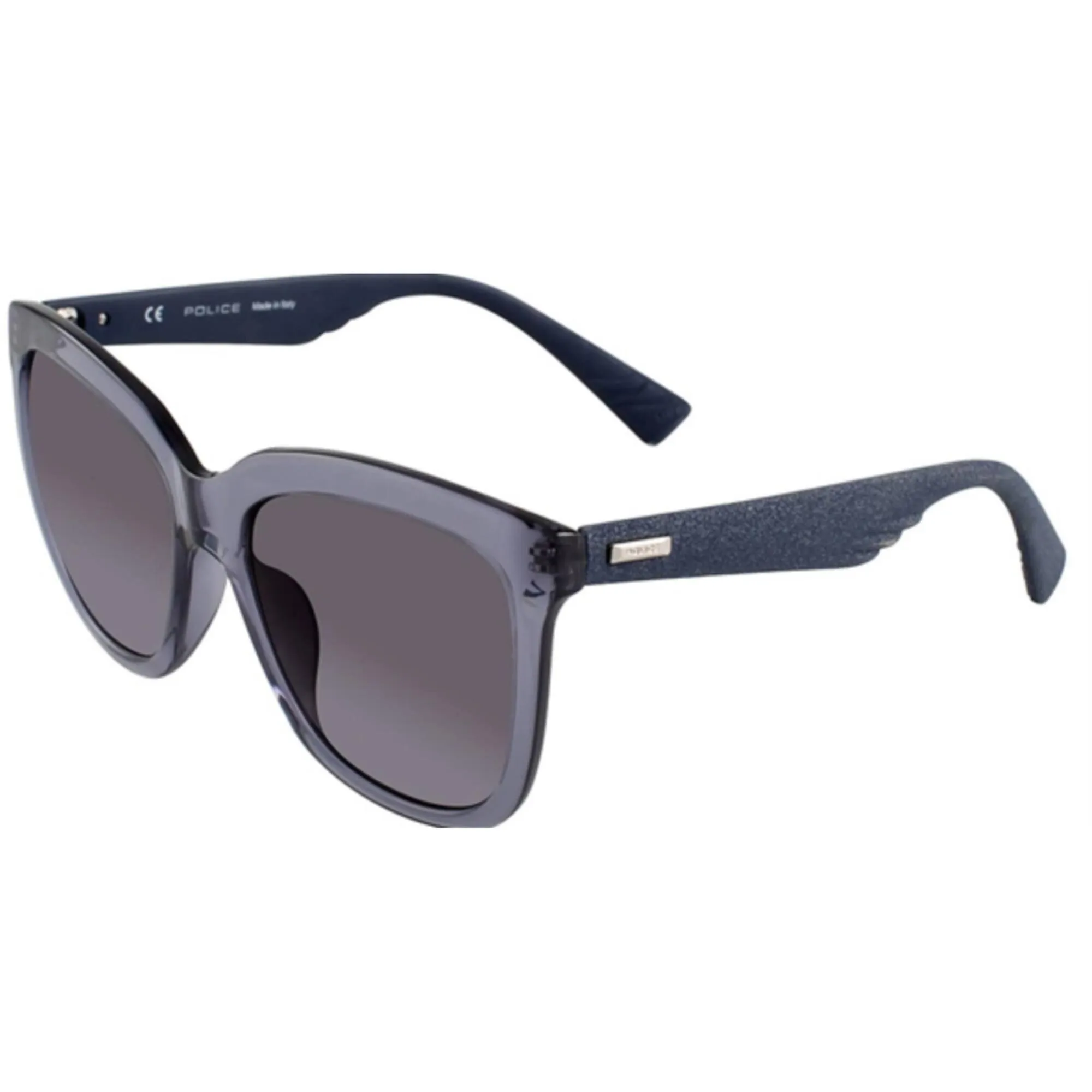 Police Women's Sunglasses - Shiny Blue Plastic Cat Eye Frame | POLICE SPL410 892