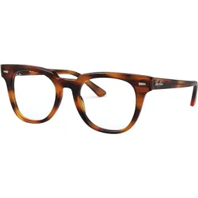 Ray Ban Unisex Eyeglasses - Striped Red Plastic Square Frame | RAY BAN 0RX5377F 2144