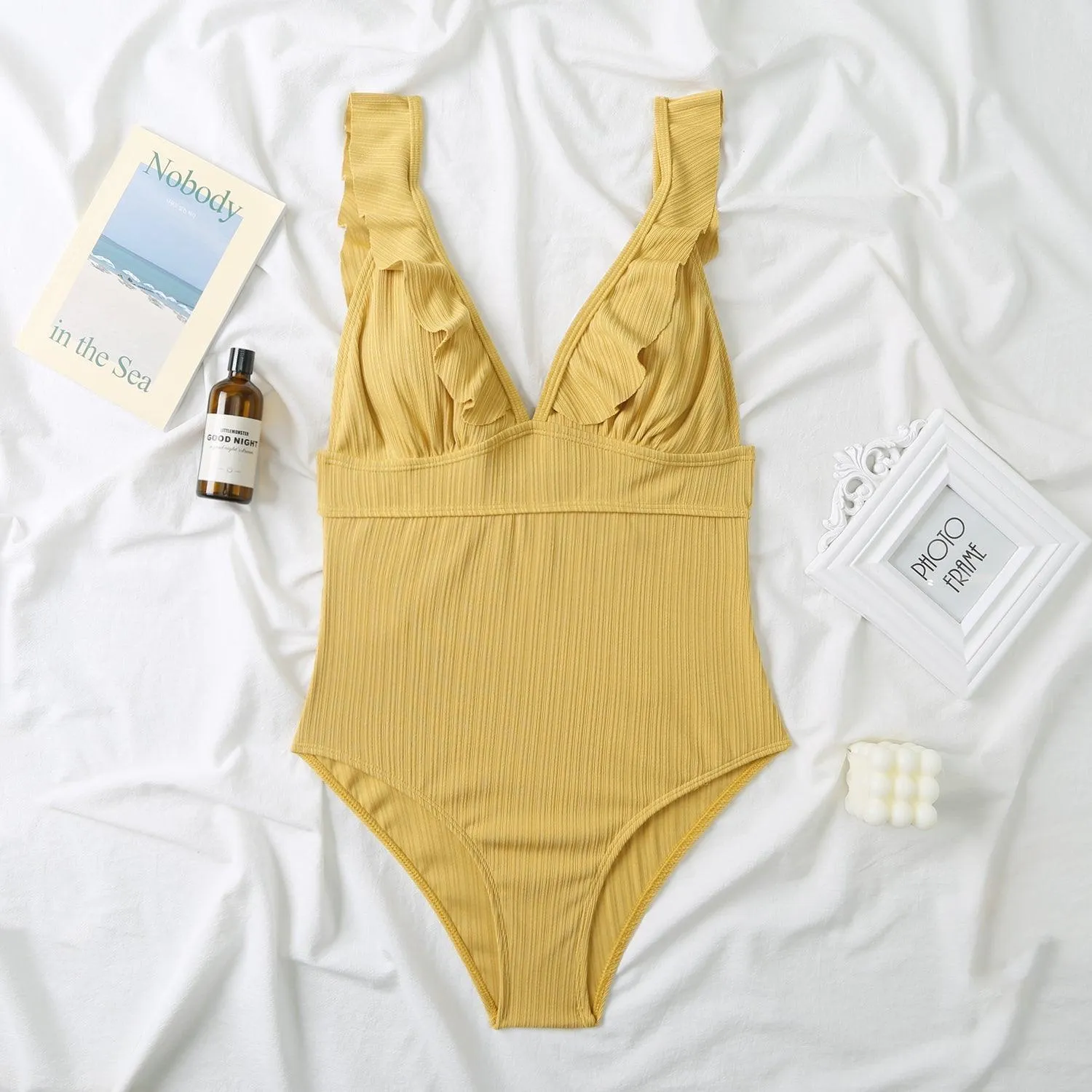 Solid Bathing Suits One Piece Swimsuits